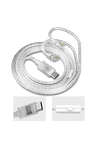 Choice WITH MIC KZ Earphones Cable OFC Silver Plated Upgrade Cable Wire Type-...