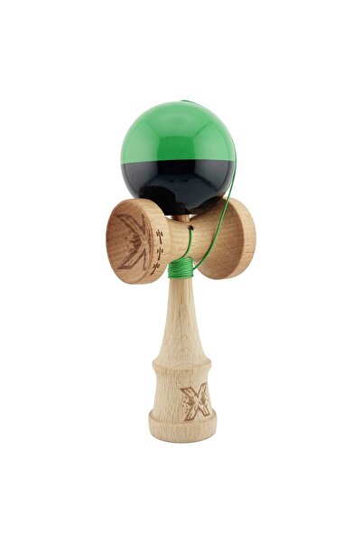 Cyrax Kendama X Original, 55 cm Șnur Verde/Negru