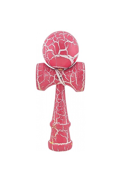 Cyrax Kendama X Original, Profesional, Cyrax, Cracked, Lemn, 18 cm, Roz aprin...