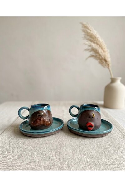 Agartceramic İkili stoneware seramik kahve fincanı