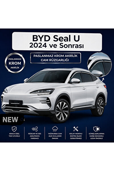 SUNPLEX Paslanmaz Krom Akrilik Cam Rüzgarlığı BYD Seul Seal U 2024 Ve Sonrası...