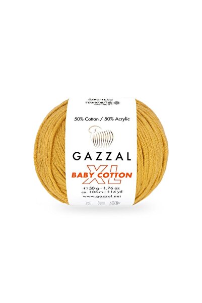 Gazzal Bumbac pentru bebeluși XL 50% Bumbac 50% Acrilic – 50 g 105 m Fir de t...