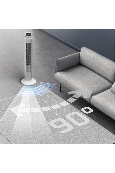 Rowenta VU7025 Silent Flow Effitech 8 Hız Kademeli 30 Watt Sessiz Kule Tipi Vantilatör