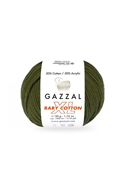 Gazzal Bumbac pentru bebeluși XL 50% Bumbac 50% Acrilic – 50 g 105 m Fir de t...