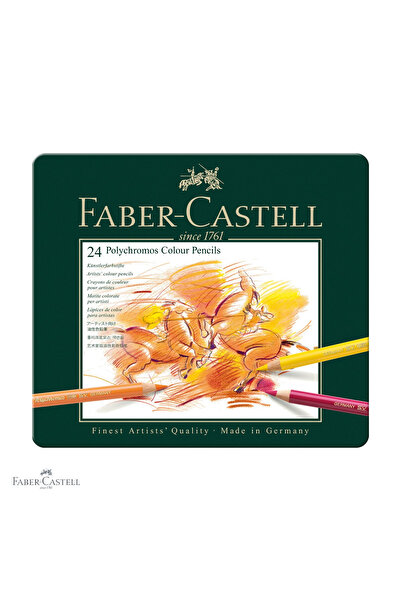 Faber Castell Set de 24 creioane colorate Faber-Castell Polychromos, pigmenți...