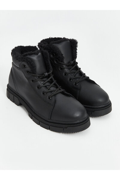 LC Waikiki Lace-up Faux Leather Men's Boot