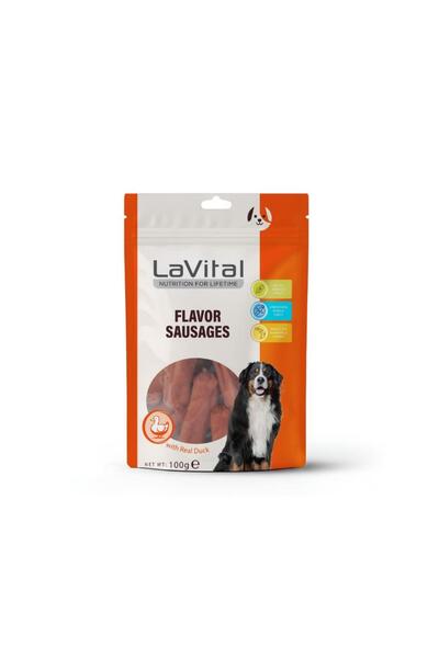 LaVital Ördek Etli Sosis Köpek Ödülü 100 Gr