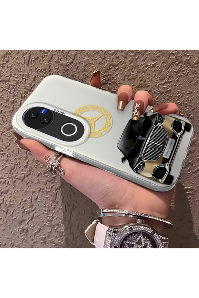 CHICASELUX Silicone Edge Hard Back Phone Case Compatible with Vivo V50 Maybac...