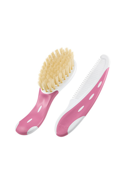 Nuk Σετ βούρτσας και χτένας μαλλιών – Ροζ