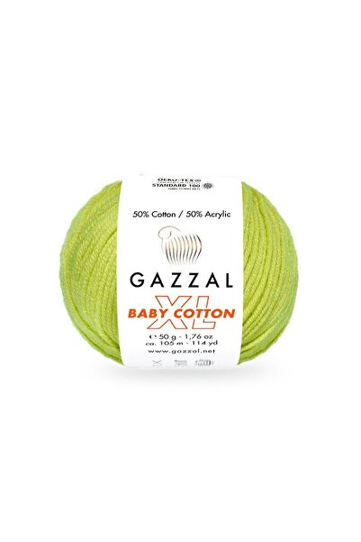 Gazzal Bumbac pentru bebeluși XL 50% Bumbac 50% Acrilic – 50 g 105 m Fir de t...
