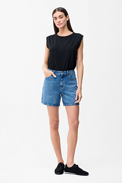 Love My Body Denim Cepli Şort