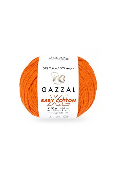 Gazzal Baby Cotton XL 50% pamuk 50% akril – 50 g 105 m pređa za pletenje-3419...