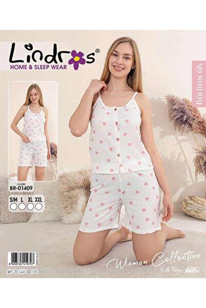 BOYRAZ Lindros Br-01409 Γυναικείο Σετ Σορτς με Κορδόνια και Κουμπιά