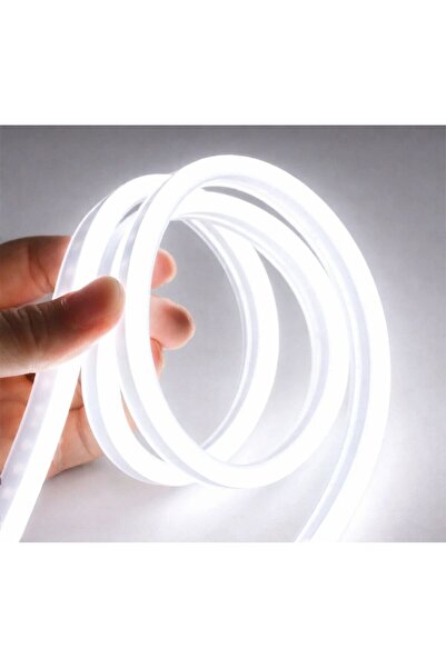 BRK LİGHTİNG 220VOLT Beyaz Neon Esnek Şerit Led 6 Metre