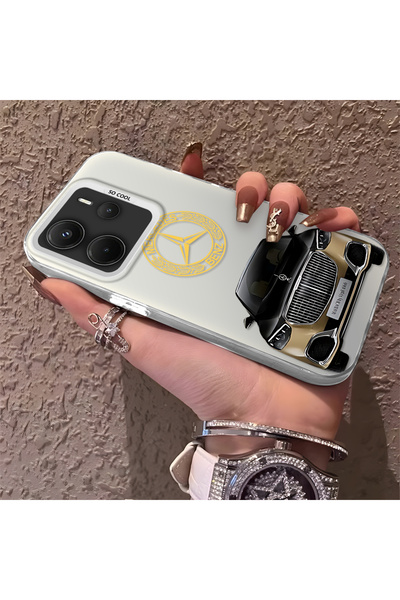 CHICASELUX Silicone Edge Hard Back Phone Case Maybach Pattern Compatible with...