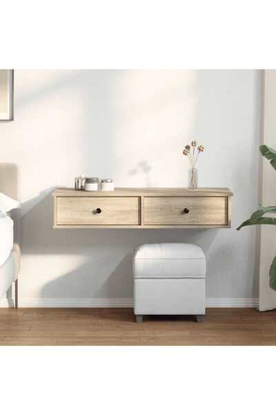 vidaxl Ράφι τοίχου με συρτάρια Sonoma Oak Κατασκευασμένο ξύλο