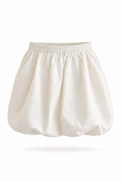 ELVAN TOLON Λευκή φούστα με μπαλόνι