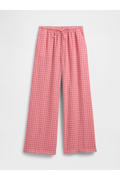 GAP Kız Çocuk Turuncu Relaxed Pull-On Wide-Leg Pantolon