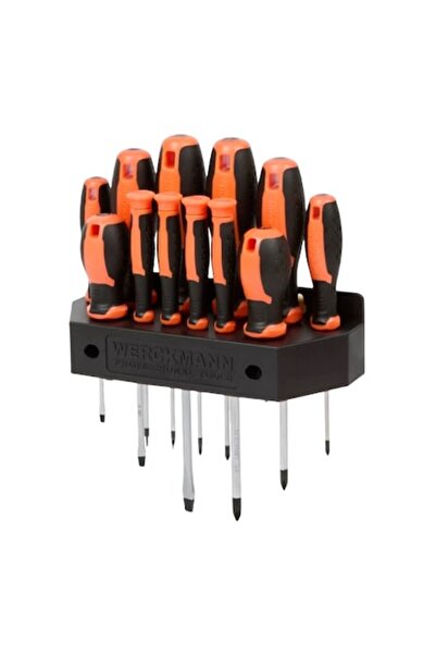 WERCKMANN Set de șurubelnițe Werckmann, cu suport, 12 piese