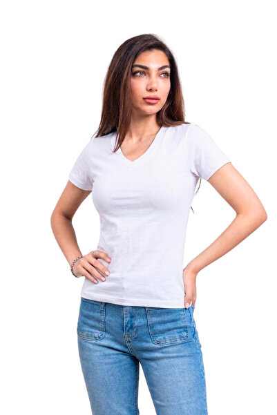 THIFF GYMWEAR Γυναικείο μπλουζάκι Ribana Buzy με λαιμόκοψη V (T-Shirt)