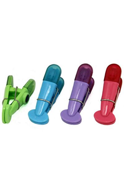 Chef Craft 4-Piece Translucent Magnetic Memo Clip Set