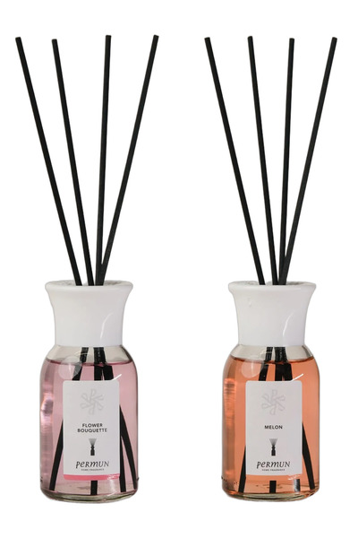Permun Difuzor cu bețișoare cu aromă de buchet floral 110ml și Difuzor cu beț...