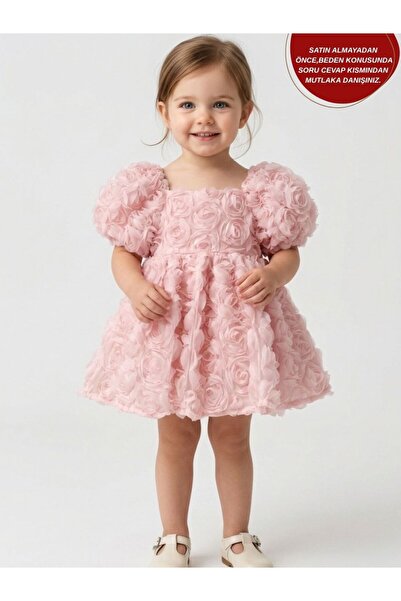 aysskids Αφράτο φόρεμα για κορίτσια για γενέθλια και ειδικές περιστάσεις με τ...