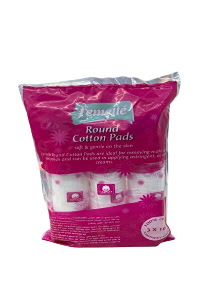 FEMELLE Premium Round Absorbent Cosmetic Facial Cotton Cleaning Pads (3 x 100...