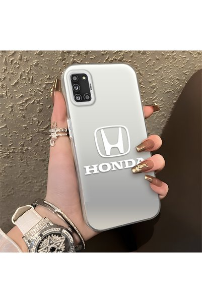 Hontinga حافظة هاتف سامسونج جالاكسي A31 متوافقة مع حافة السيليكون الصلبة ومضا...