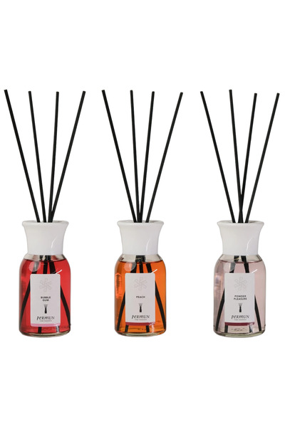 Permun Difuzor cu bețișoare cu aromă de gumă de mestecat 110ml & Difuzor cu b...