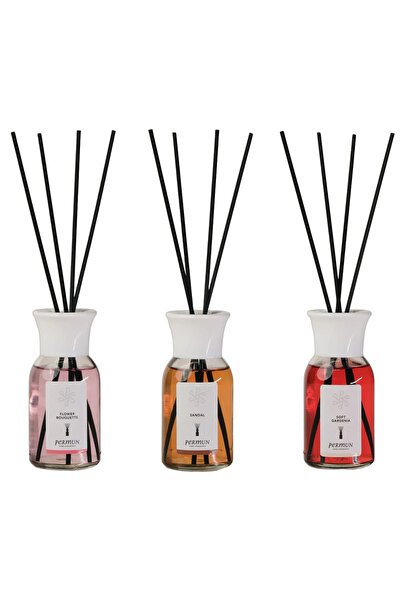 Permun Difuzor cu bețișoare cu aromă de buchet floral 110ml & Difuzor cu beți...