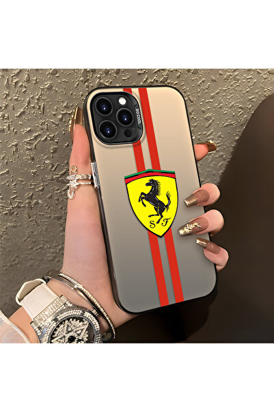 Hontinga iPhone 13 Pro Uyumlu Silikon Kenar Sert Arka Anti Düşme Telefon Kılı...