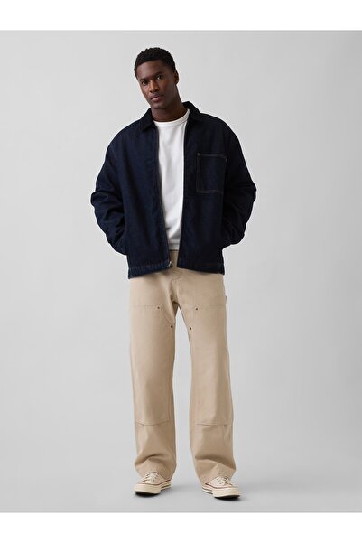 GAP Erkek Bej '90s Loose Kanvas Double-Knee Carpenter Pantolon