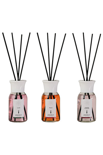 Permun Difuzor cu bețișoare Lilium 110ml & Difuzor cu bețișoare Piersică 110m...
