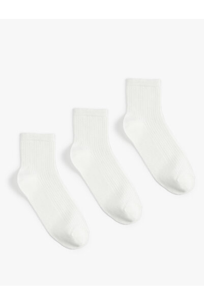 Koton Σετ 3τμχ Βασικές Κάλτσες Μποτάκια Βαμβάκι τεμαχίων