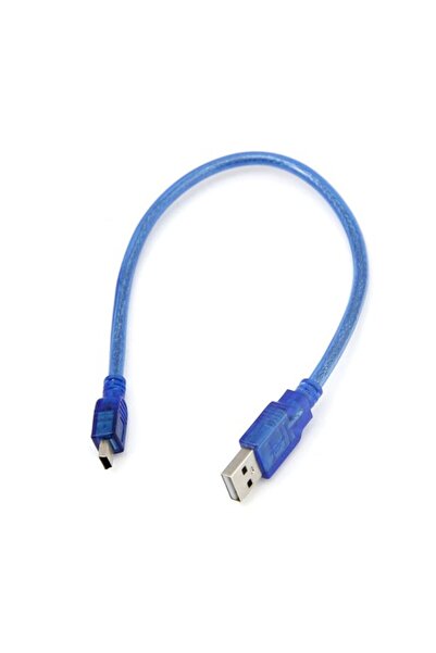 Devremarkt Mini USB Kablo 30cm (USB A – Mini USB 5 Pin, Veri ve Şarj Kablosu