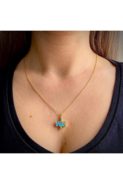 MELYS JEWEL Gümüş Opal Allah Yazılı Kolye