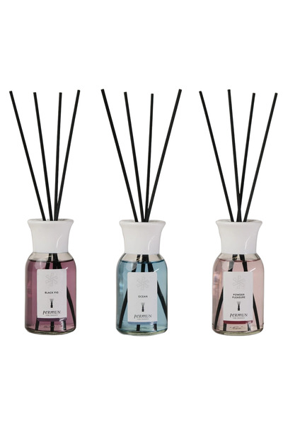 Permun Difuzor cu bețișoare cu aromă de smochin negru 110ml & Difuzor cu beți...