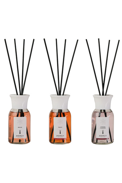 Permun Difuzor cu bețișoare cu aromă de pepene 110ml & Difuzor cu bețișoare c...