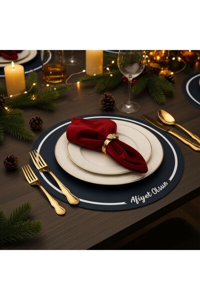 Grand Fine Art 2 τεμάχια με τυπωμένο σχέδιο -Καλό ημερών- Σερβίτσιο αμερικάνι...