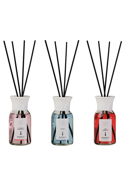 Permun Difuzor cu bețișoare cu aromă de buchet floral 110ml & Difuzor cu beți...