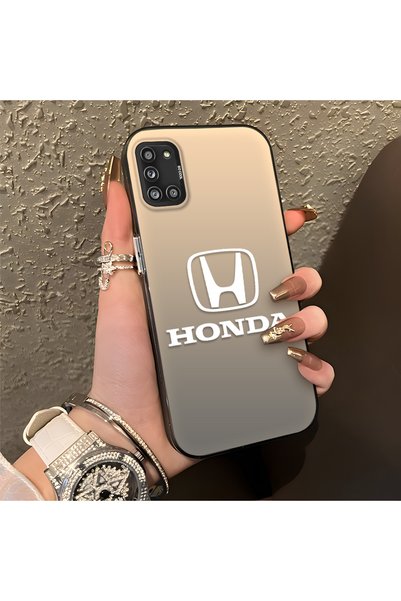 Hontinga حافظة هاتف سامسونج جالاكسي A31 متوافقة مع حافة السيليكون الصلبة ومضا...