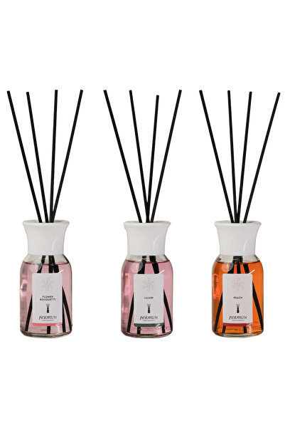 Permun Difuzor cu bețișoare cu aromă de buchet de flori 110ml & Difuzor cu be...