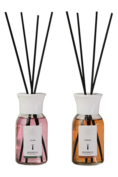 Permun Difuzor cu bețișoare Lilium 110ml și Difuzor cu bețișoare Sandal 110ml