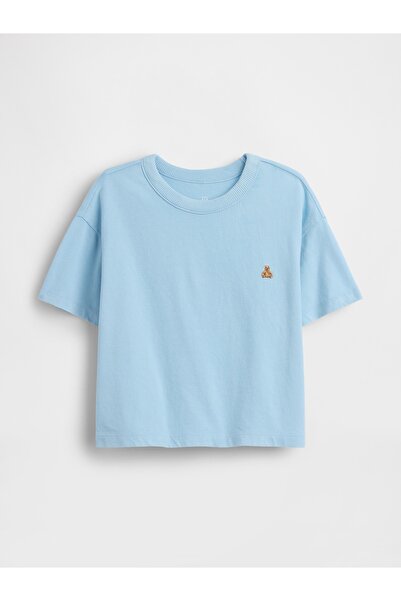 GAP Erkek Bebek Açık Mavi Oversize T-Shirt