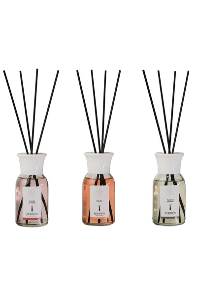 Permun Difuzor cu bețișoare Lotus Chance 110ml & Difuzor cu bețișoare Melon 1...