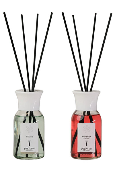 Permun Difuzor cu bețișoare cu parfum de iasomie 110ml și Difuzor cu bețișoar...