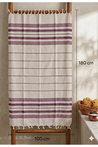 Vivesta Home Βαμβακερό Peshtemal 100x180 εκ. Ριγέ – Πετσέτα Παραλίας, Πετσέτα...