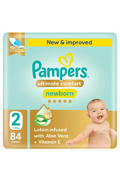 Pampers Premium Care حفاضات بامبرز كومفورت الكاملة مقاس 2 - 84 حفاضة