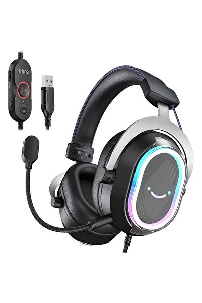 Fifine Ampligame H13 Mikrofonlu 7.1 RGB Oyuncu Kulaklığı